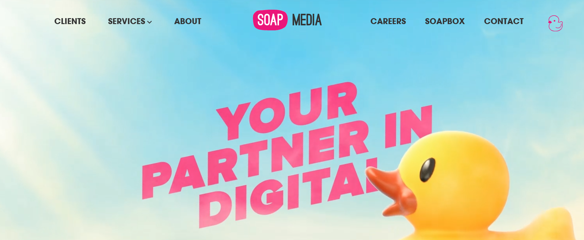 Soap Media homepage featuring marketing and lead generation solutions for HVAC and home improvement businesses