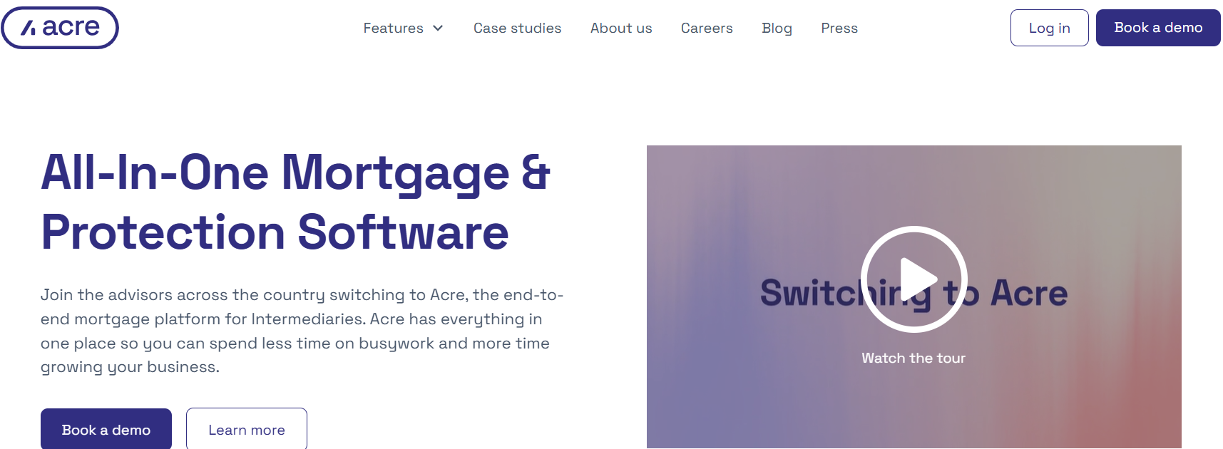 ACRE Software, a software platform and a market for mortgage lenders and borrowers