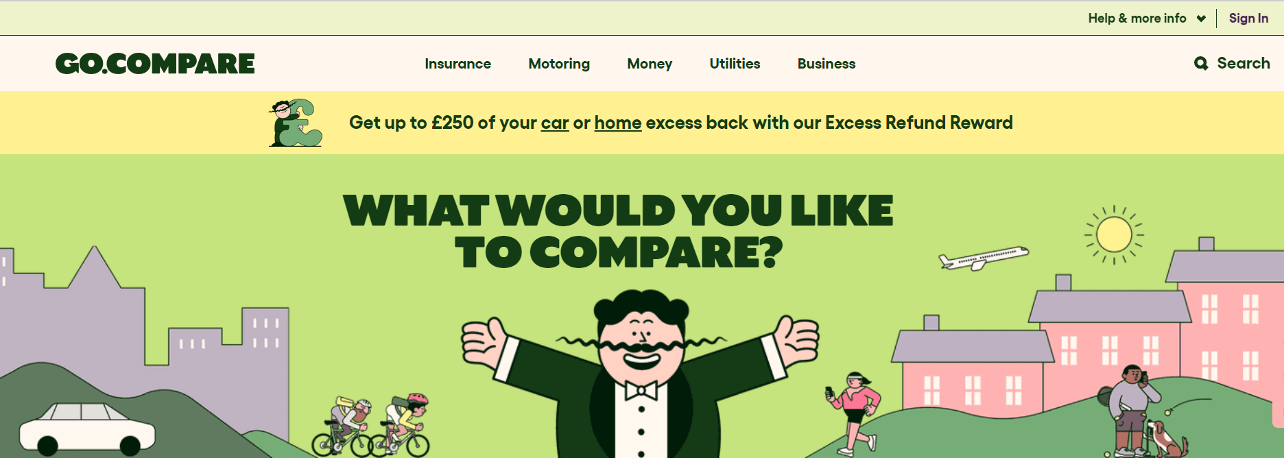 GoCompare homepage