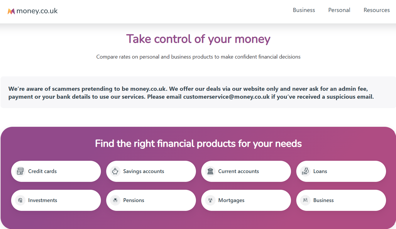 Money.co.uk, a UK mortgage comparison website