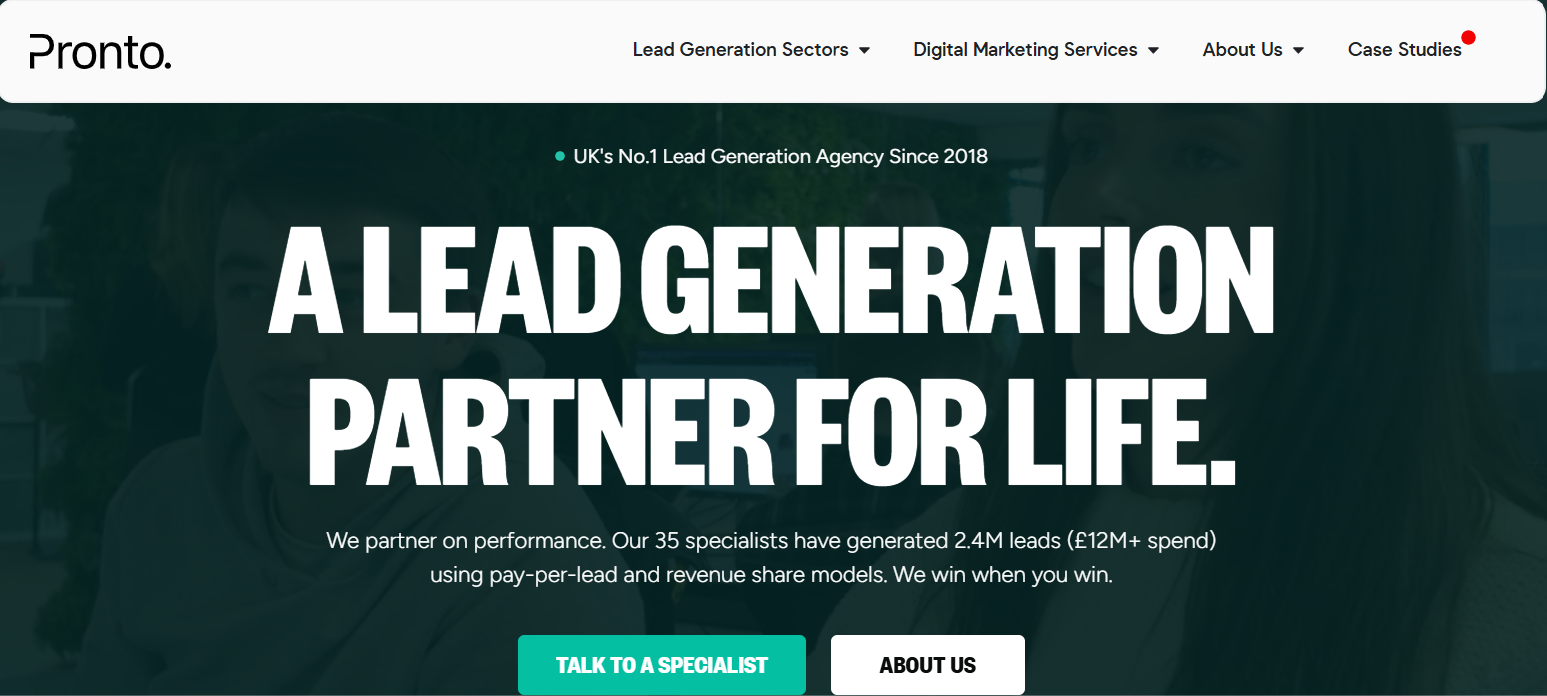 LeadPronto, a UK-based lead generation agency