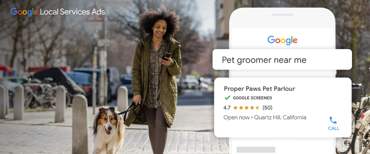 Screenshot of Google Local Service Ads