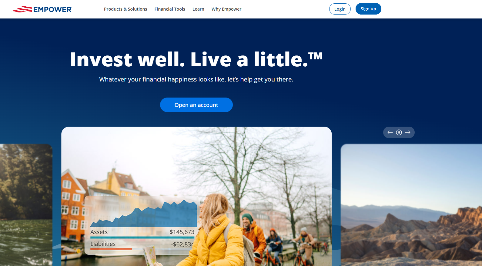 Empower homepage