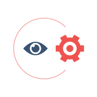 Animated icon showing charts and data points syncing with a call symbol, representing real-time insights and performance optimisation through call analytics.