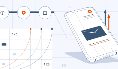 Graphic visualisation of the importance of email data analysis and personalization