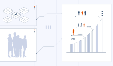 Graphic illustration of affiliate marketing metrics with graphs and icons