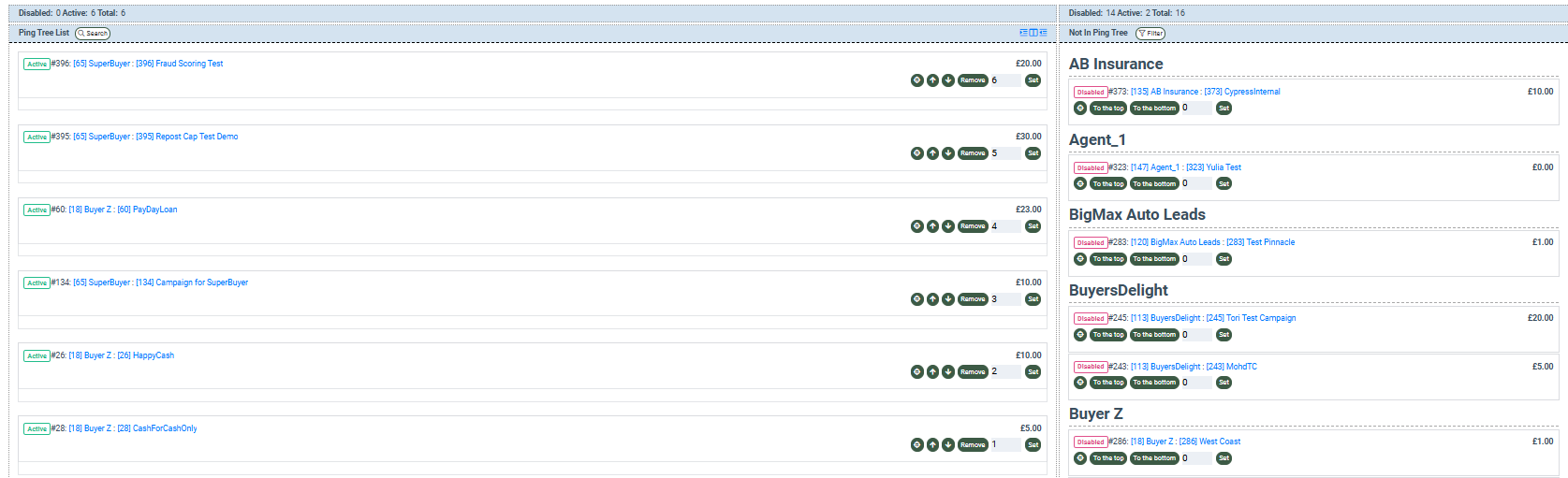 Screenshot of lead distribution builder within LMS Sync, which you can use to create an optimal lead routing system for your business