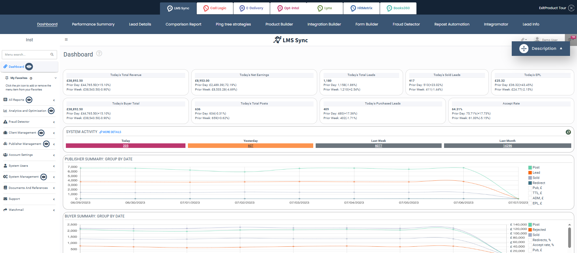 LMS Sync dashboard screenshot