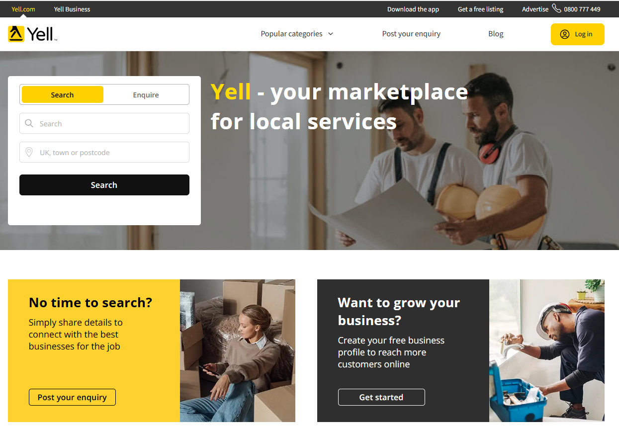 Yell, a UK mortgage leadgen agency