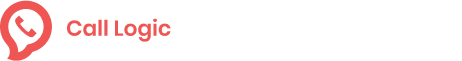 Call Logic logo, a red-colored telephone receiver